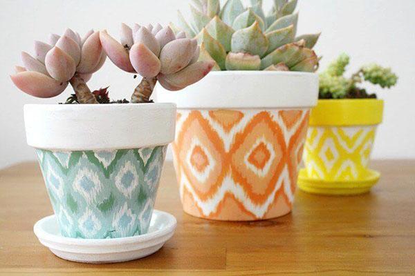 Keramikgefäße für Zimmerpflanzen
