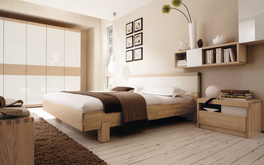 Jedną z opcji jest drewniana podłoga w sypialni
