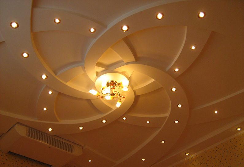 Tvarované sadrokartónové stropy