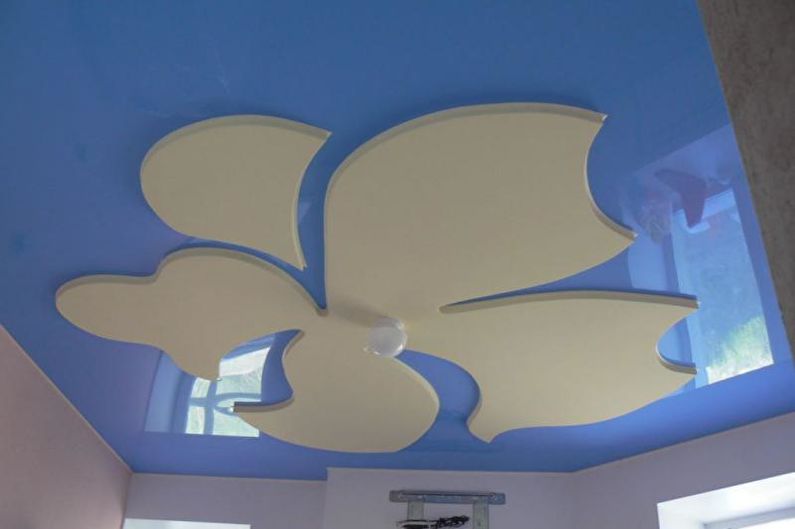 Diseño de techo de yeso en el vivero - foto