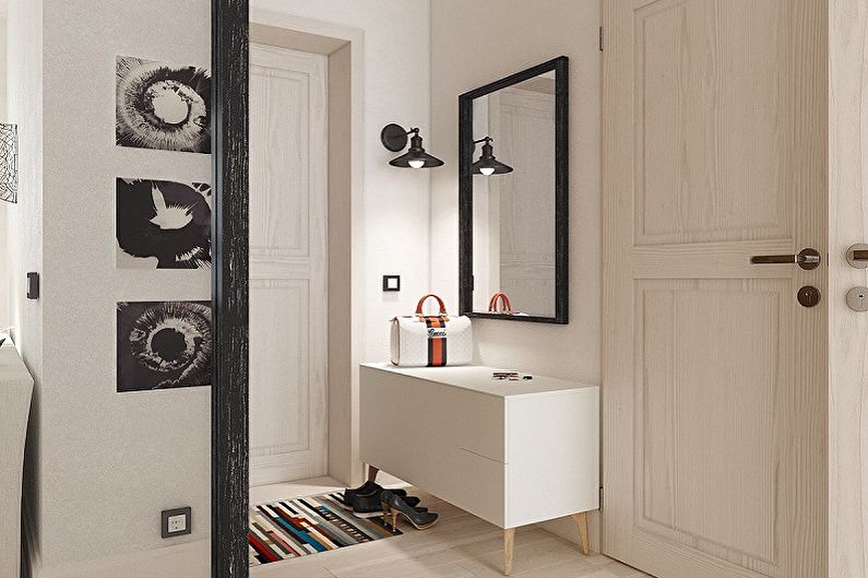Pasillo de estilo escandinavo - foto de diseño de interiores