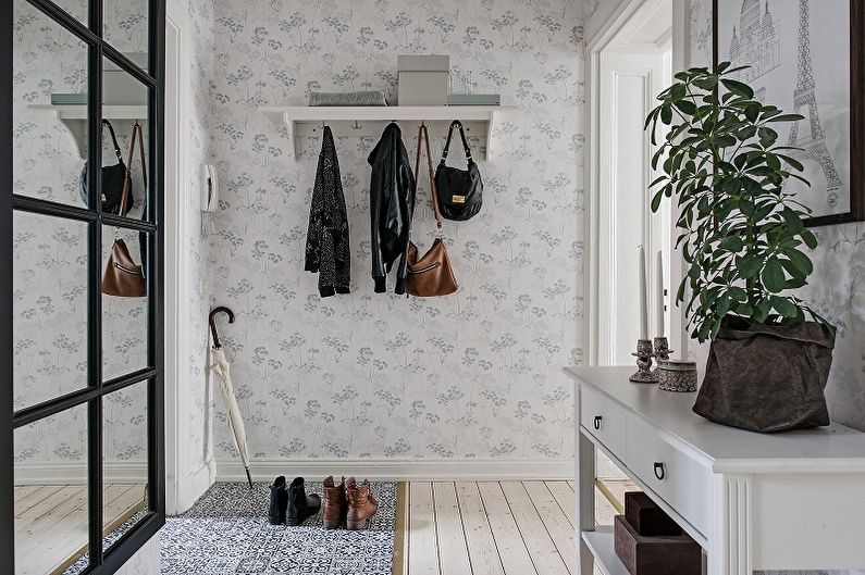 Pasillo de estilo escandinavo - foto de diseño de interiores