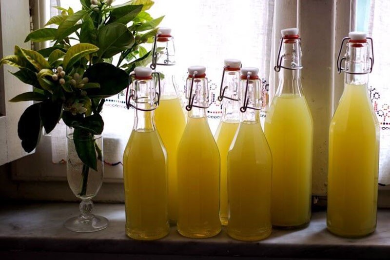 mátový citronový likér