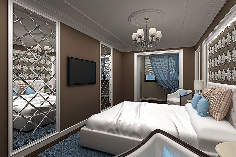 Dormitor - Design de cameră dreptunghiulară