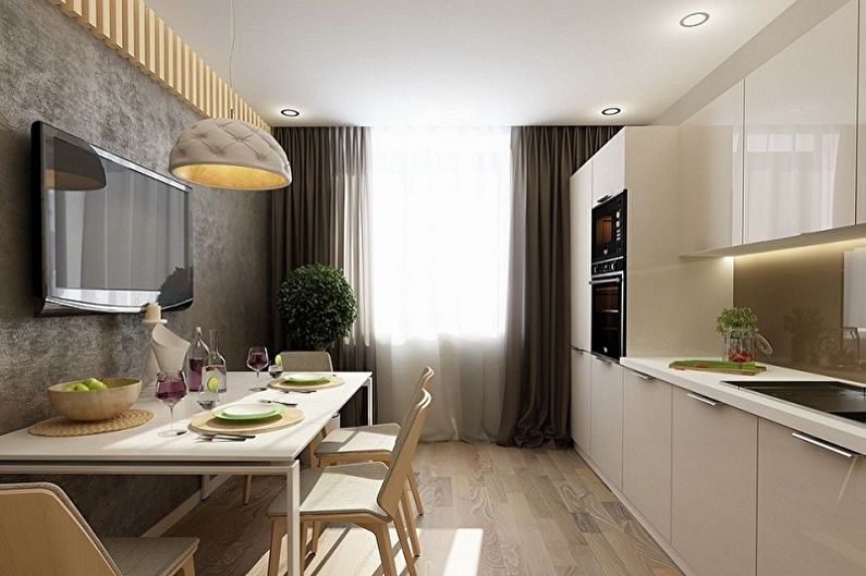 Kjøkken - Rektangulært romdesign