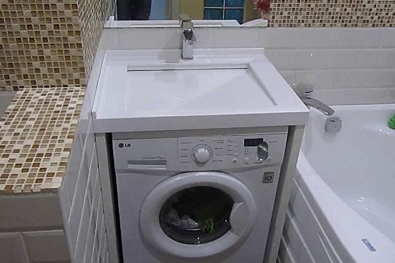 כיור מעל מכונת הכביסה - איך בוחרים מכונת כביסה