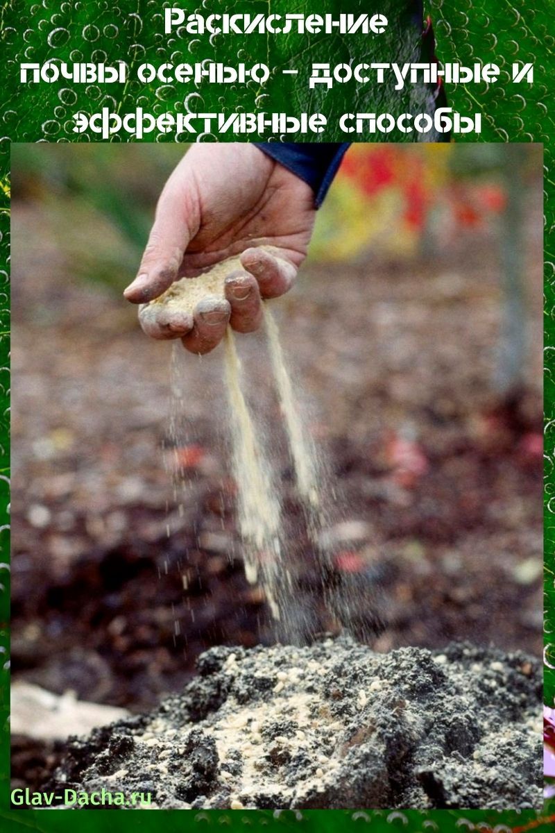 إزالة أكسدة التربة في الخريف