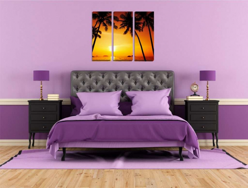 Modularno slikanje v vijolični spalnici