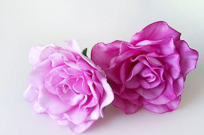 Ruže urob si sám z foamiranu-Jednoduchý spôsob, ako vyrobiť púčik
