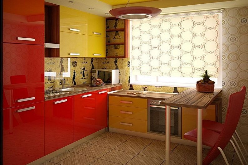 Με ποια χρώματα ταιριάζει το κόκκινο - Σχεδιασμός κουζίνας