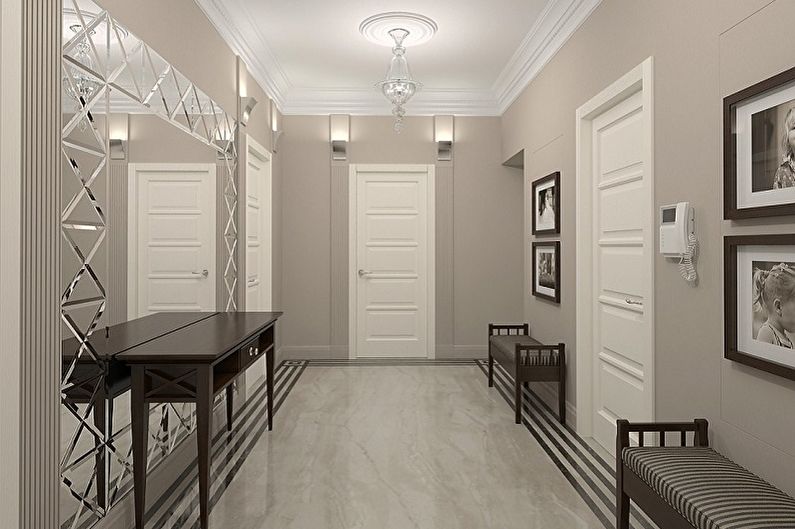 Vilka färger är grå i kombination med - Hallway Design