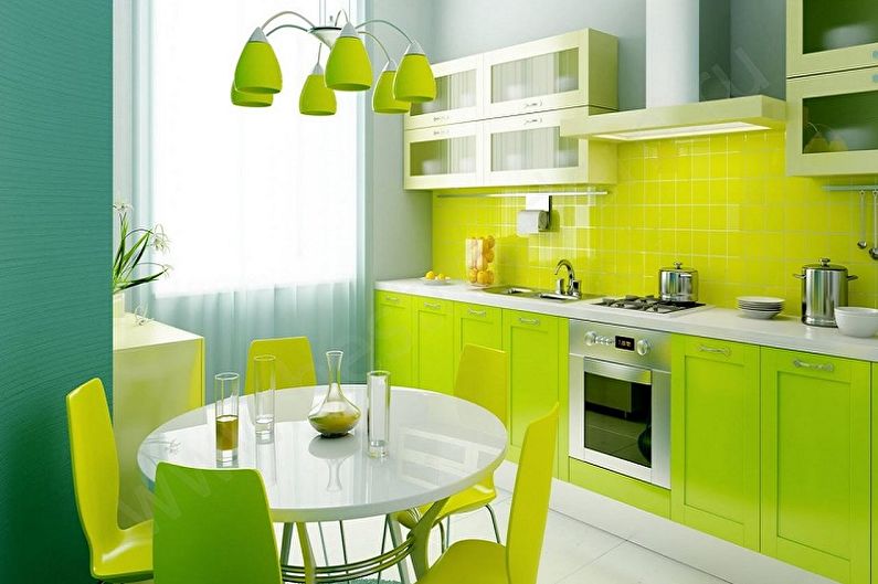 ¿Con qué colores se combina el verde? Foto de interiores.