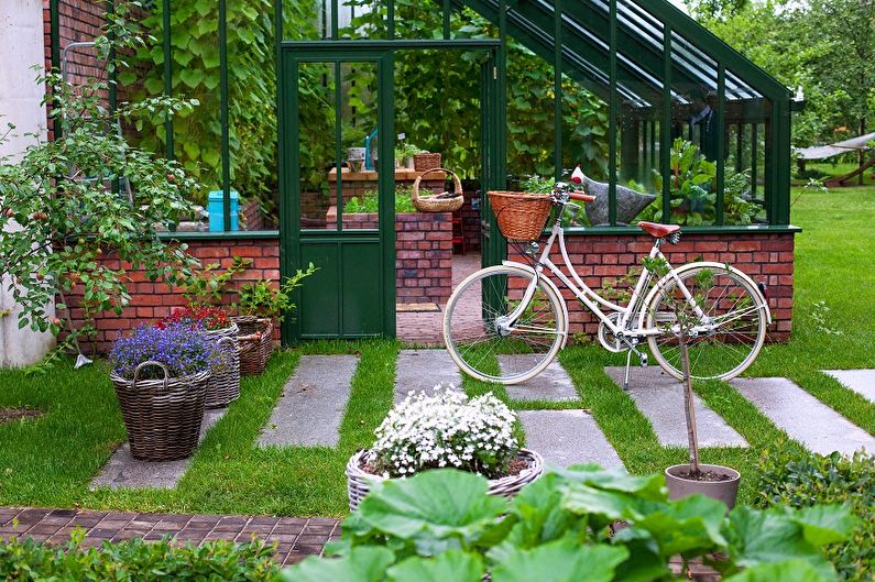 DIY μονοπάτια κήπου: 50 ιδέες φωτογραφιών