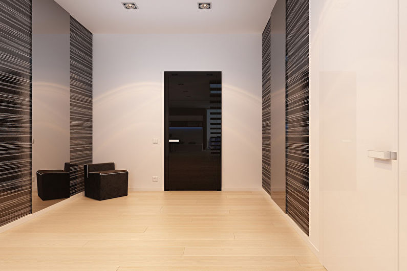 Garderober for gangen i stil med minimalisme