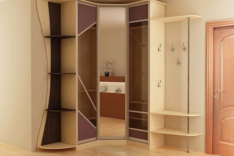 Συρόμενες ντουλάπες για το διάδρομο - φωτογραφία