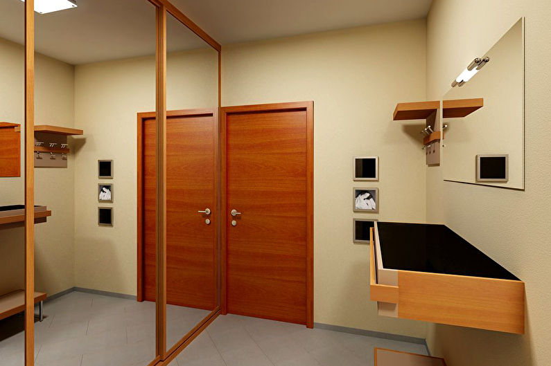 Συρόμενες ντουλάπες για το διάδρομο - φωτογραφία