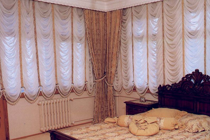 Franska gardiner för sovrummet