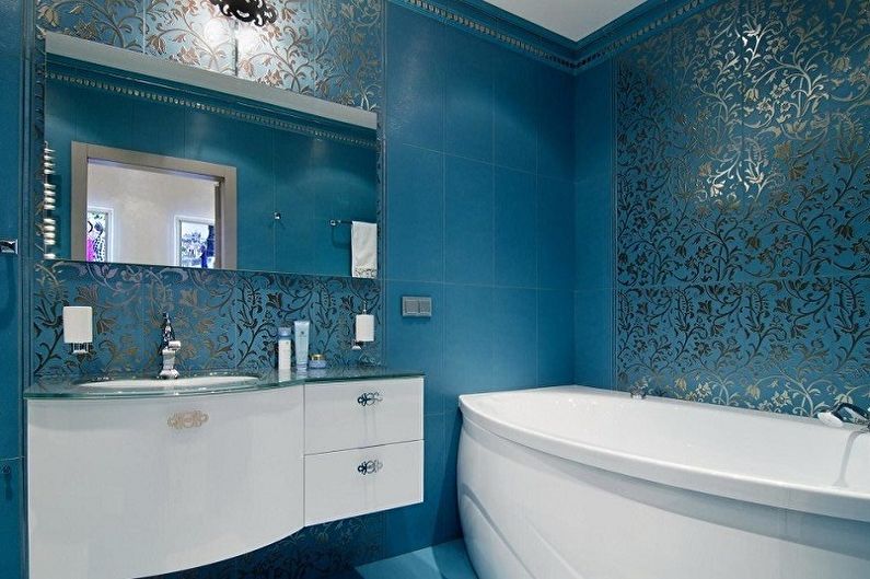 Modra kopalnica Art Deco - notranje oblikovanje