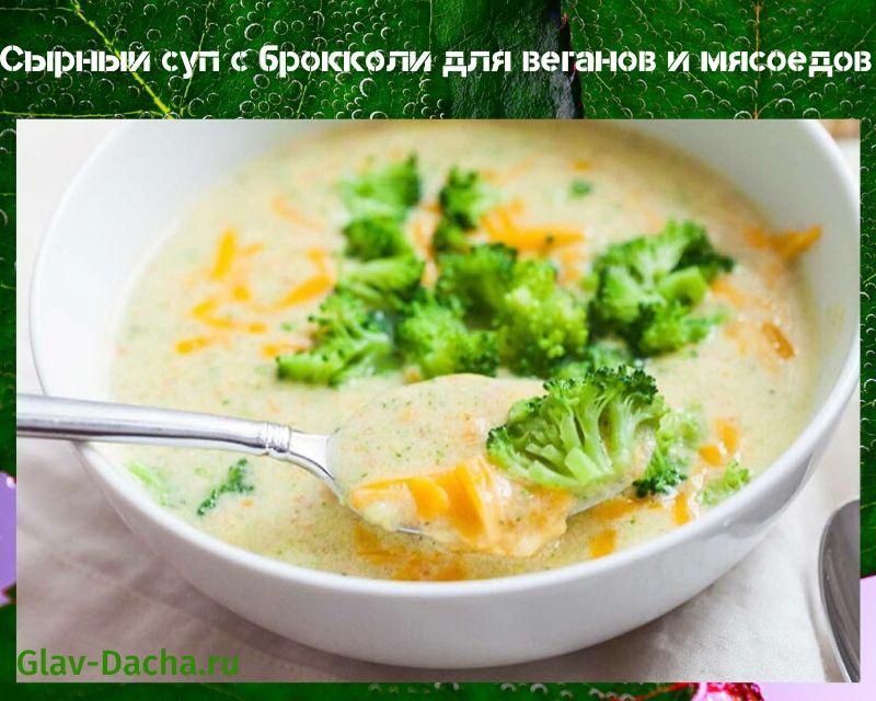 sýrová polévka s brokolicí