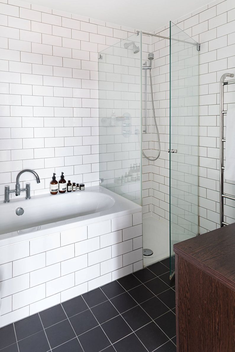 Fotografija kopalnice v skandinavskem slogu - notranje oblikovanje