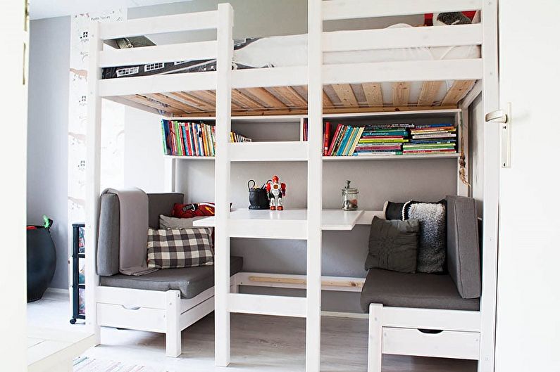 Habitación infantil en una foto de estilo escandinavo - Diseño de interiores