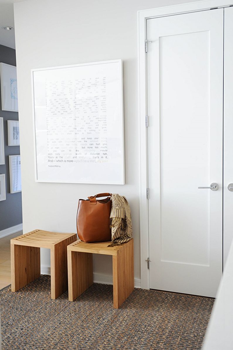 Hodnik in hodnik na fotografiji v skandinavskem slogu - Notranjost