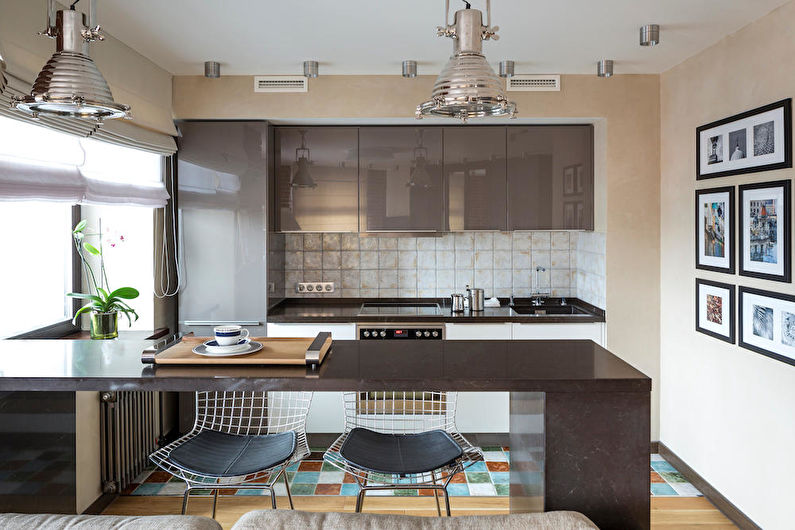 A combinação de cores no interior da cozinha - combinações neutras