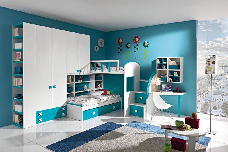 Kombinácia farieb v interiéri detskej izby - fotografia