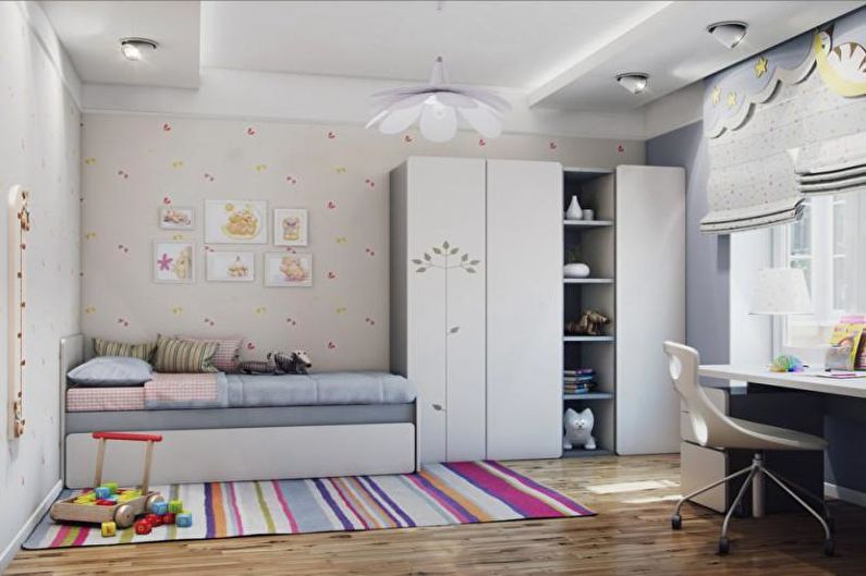 Kombinácia farieb v interiéri detskej izby - fotografia