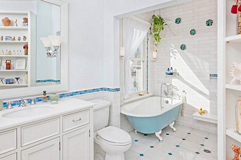Farebné kombinácie v interiéri kúpeľne - Psychologické vnímanie