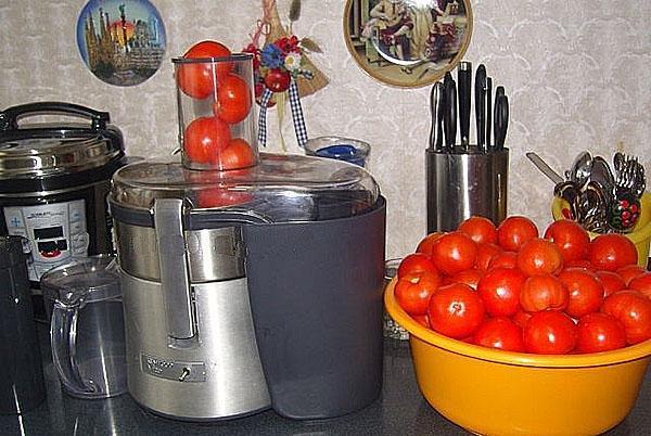 Zubereitung von Tomaten