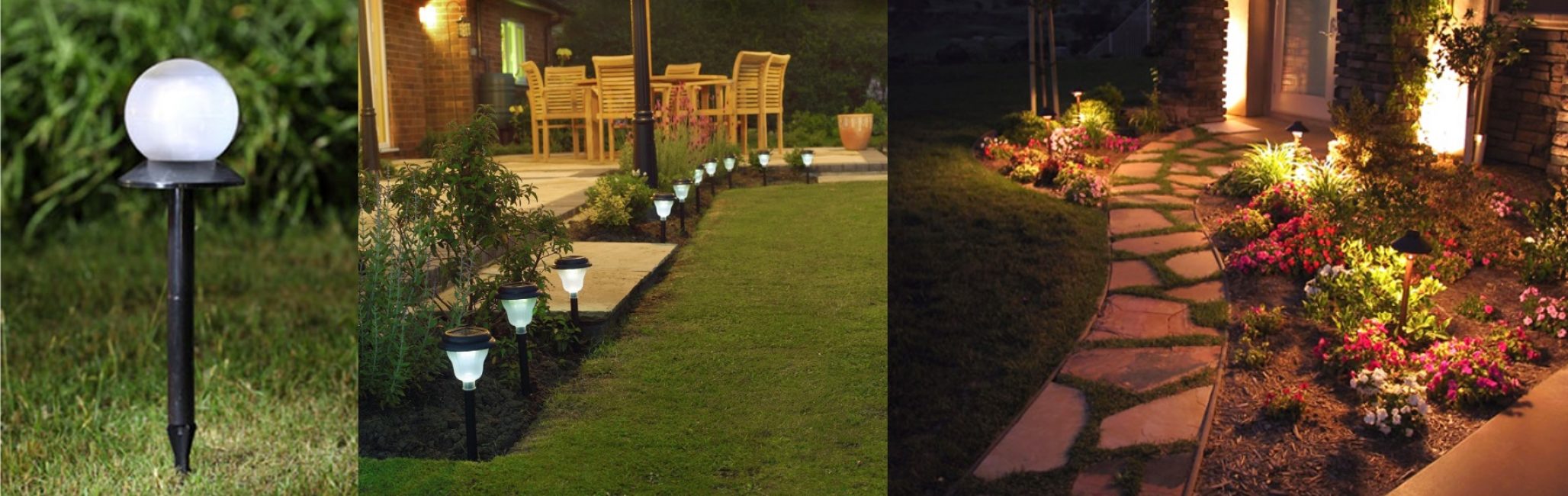 Escolha uma lâmpada que combine com o estilo do seu jardim