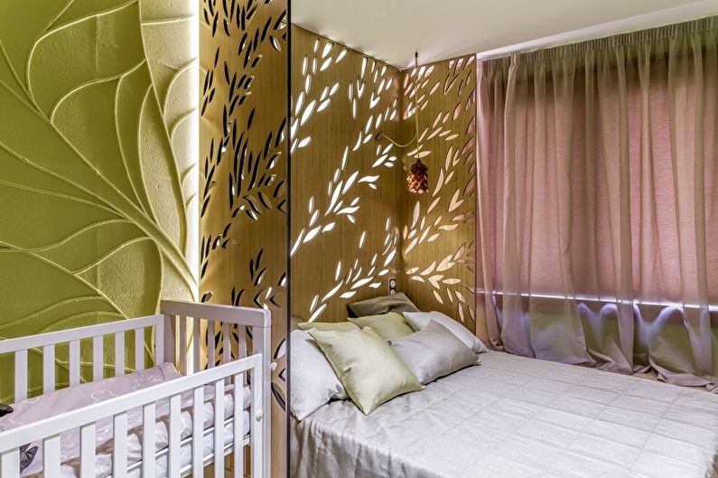 Sovrum och barnkammardesign i ett rum - Stilar