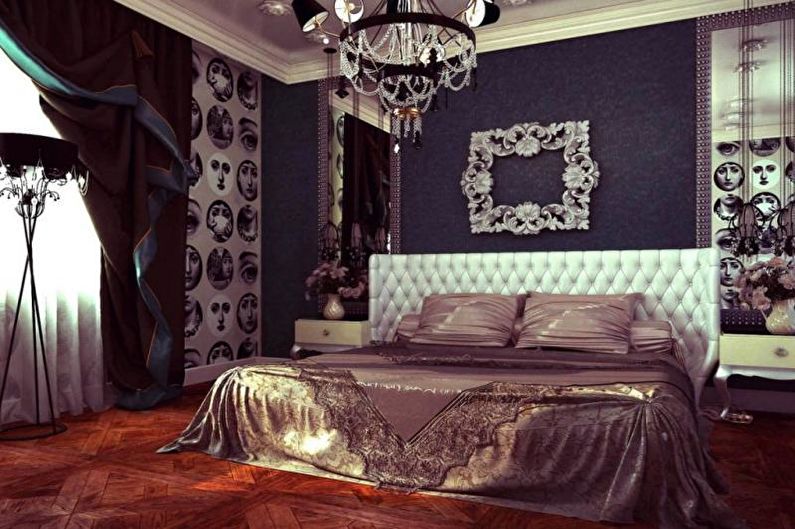 Jasna Sypialnia Art Deco - Projektowanie Wnętrz