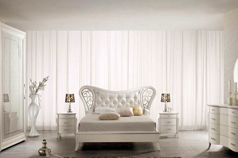 Quarto Art Déco Branco - Design de Interiores