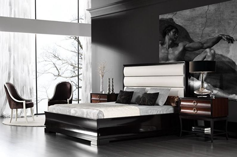 Wystrój sypialni w stylu art deco - zdjęcie