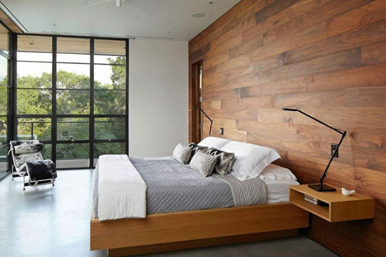 Design de dormitor minimalist - finisaj de podea