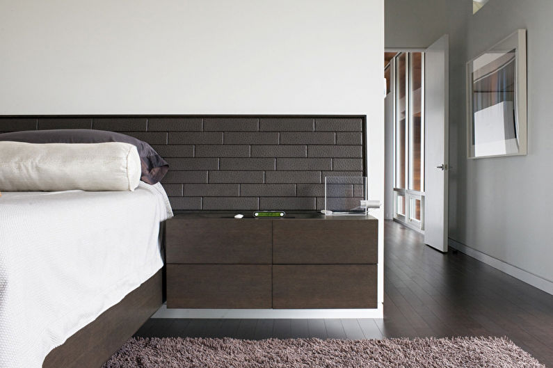 Design minimalist dormitor - Decorare perete