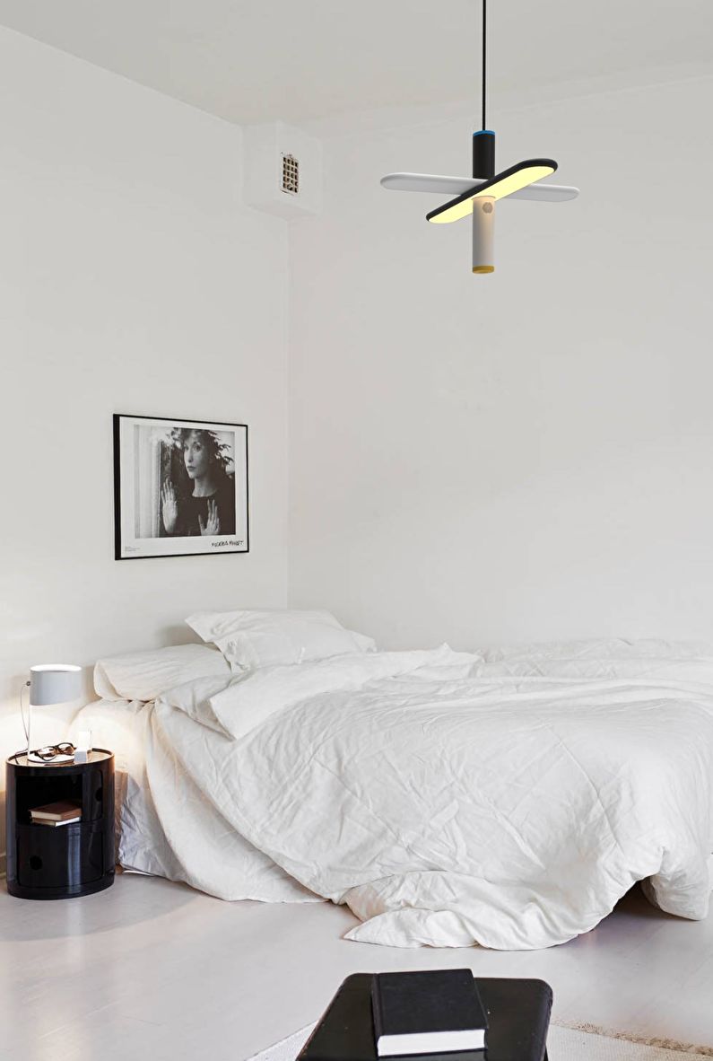 Minimalistyczny wystrój sypialni - zdjęcie