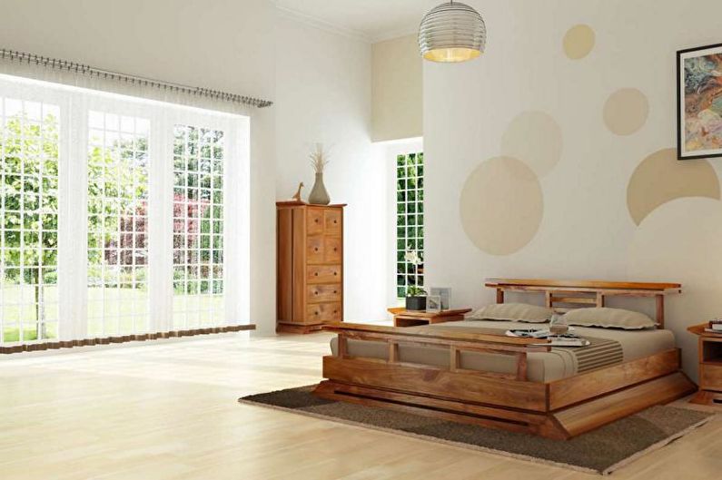 Dormitor în stil japonez - fotografie de design interior