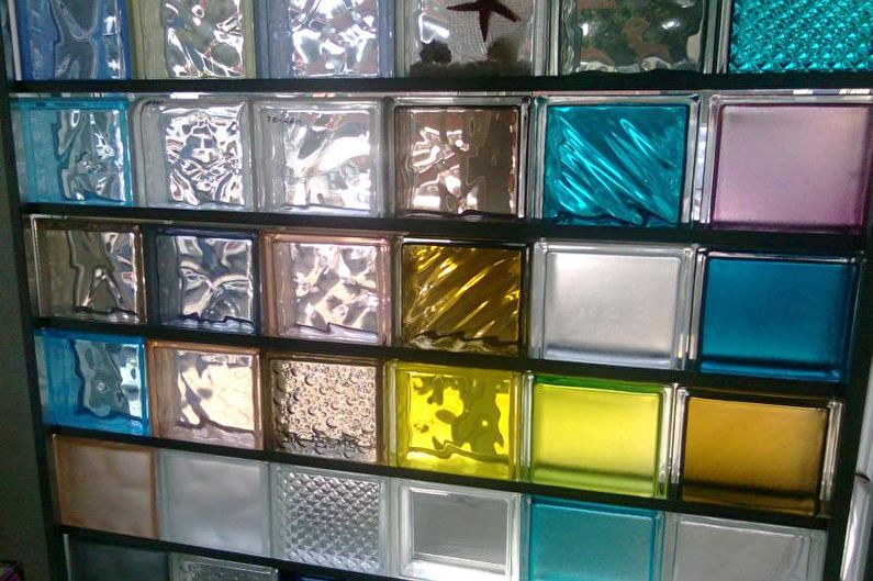 Blocuri de sticlă în interior - Paletă de culori
