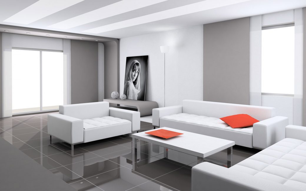 Principala caracteristică a acestui stil este abundența spațiului din cameră.