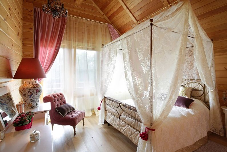 חדר שינה בסגנון כפרי - צילום עיצוב פנים