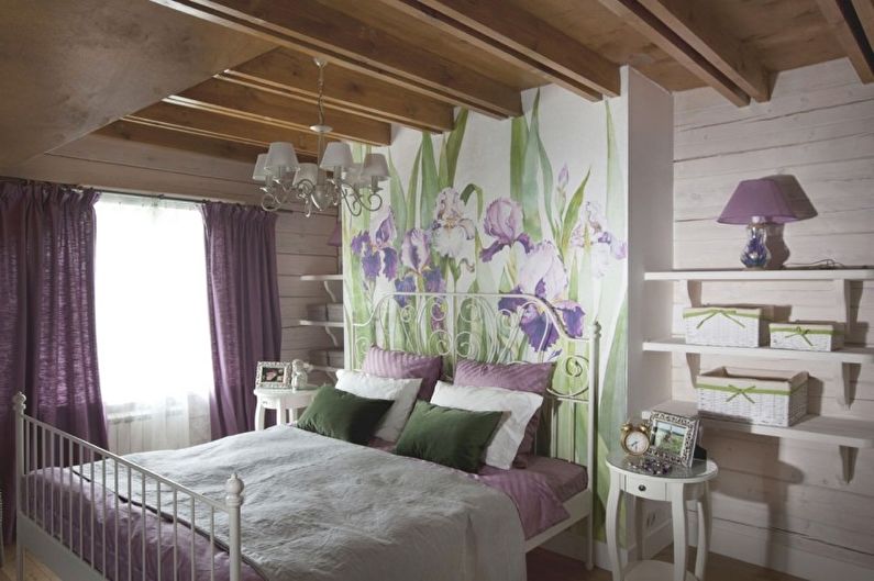 Dormitor în stil rustic - Fotografie de design interior