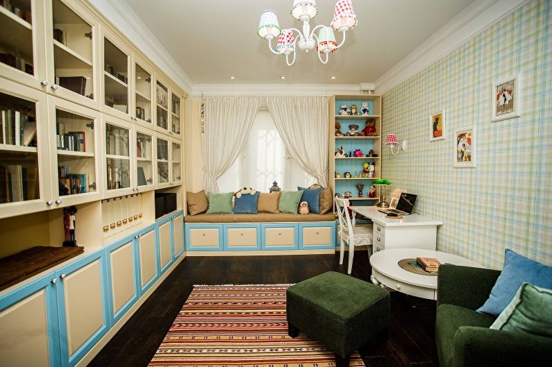 Cameră pentru copii în stil rustic - fotografie de design interior