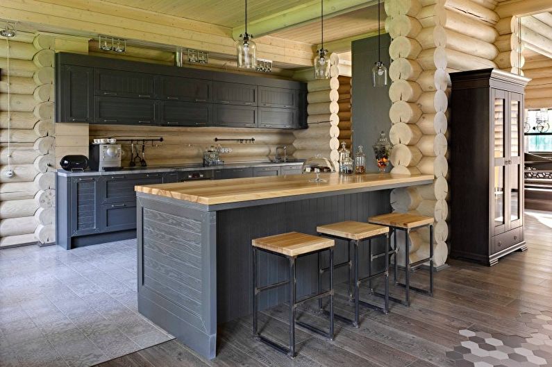 Bucătărie în stil rustic - Fotografie de design interior