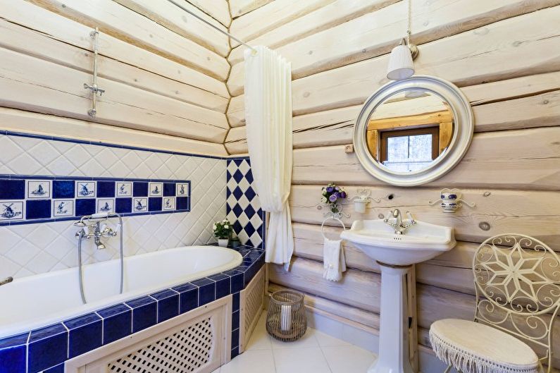 Banheiro estilo country - foto de design de interiores