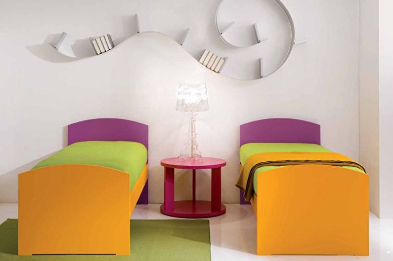 Návrh interiéru detskej izby v štýle minimalizmu - foto