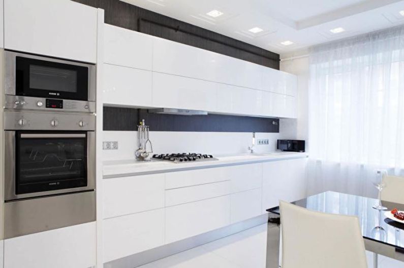 Innredning av kjøkken i stil med minimalisme - foto