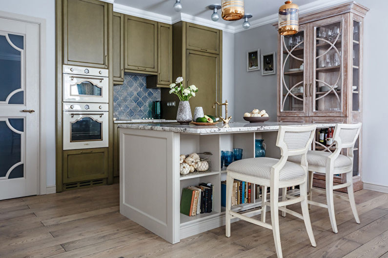 Design interior bucătărie neoclasic - fotografie